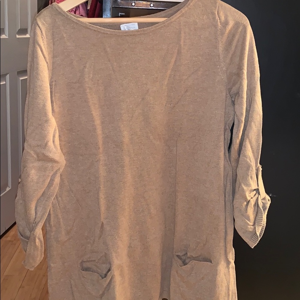 Caslon tan tunic size large